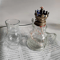 Retro Windproof Glass Oil Lamp Mini Kerosene Lantern With Handle For Indoor Use Emergency Lightin 4