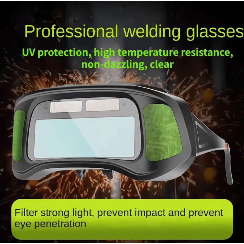 True Color Smart Auto Darkening Welding Goggles Solar Welder AntiGlare Eye Protection 1