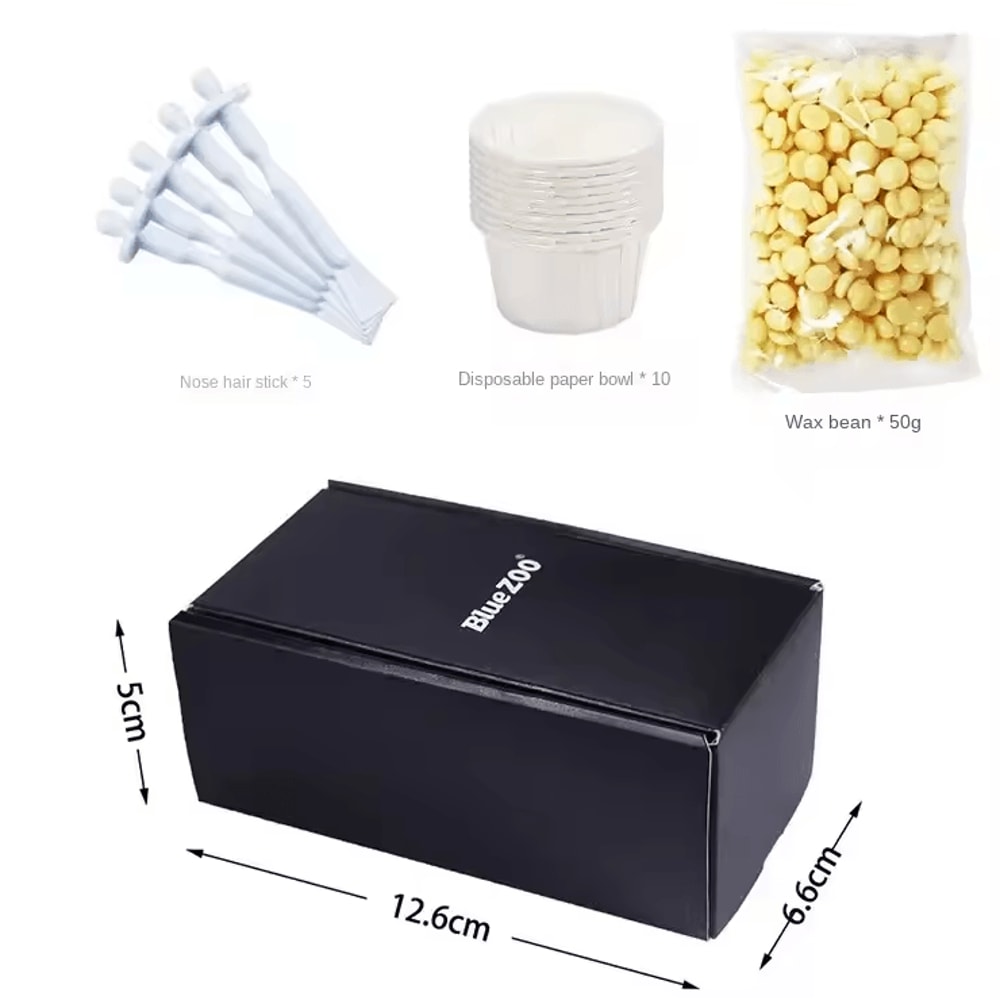 Portable Painless Nose Wax Kit PaperFree Wax Beans Nose Hair Removal Set 4