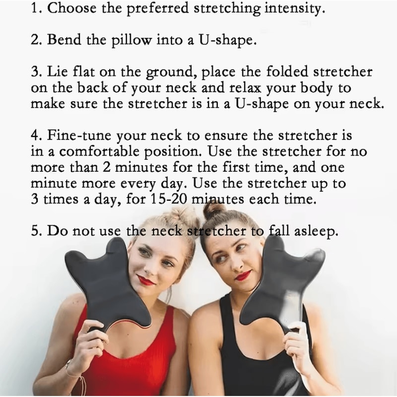 New Design Neck And Shoulder Relaxer Traction Pillow Portable Cervical Spine Stretching Orthosis 4