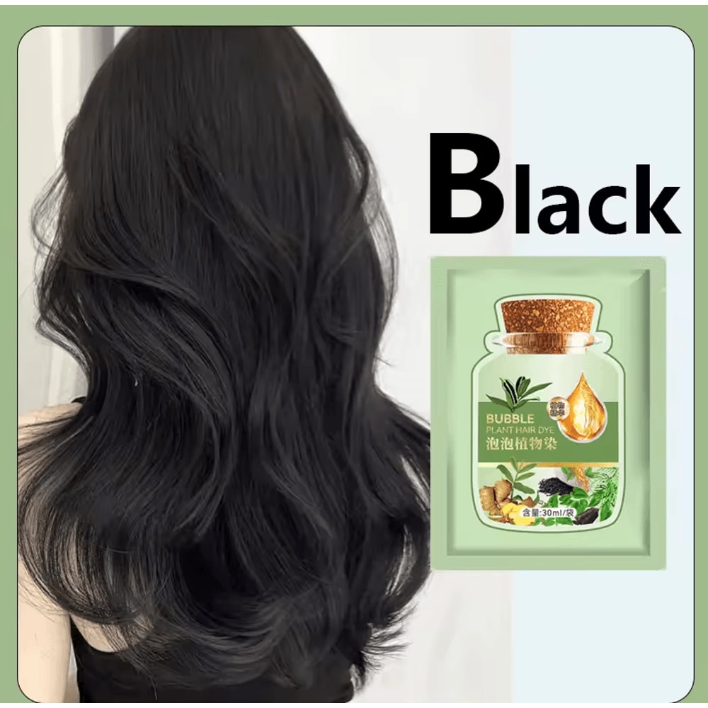 Pure Natural Herbal Hair Dye Shampoo 5Minute NonIrritating Hair Color Change Repair 5