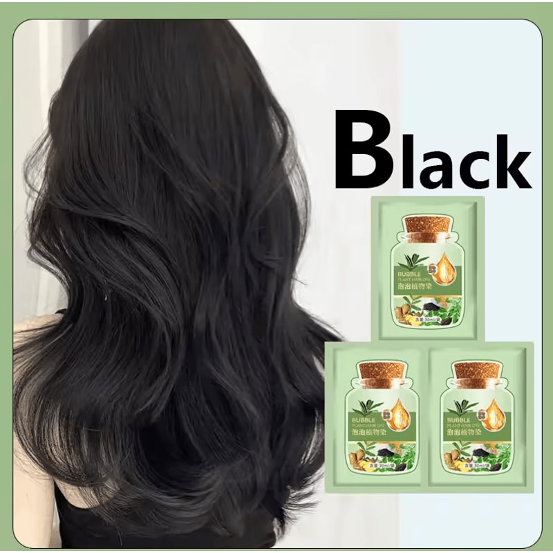 Pure Natural Herbal Hair Dye Shampoo 5Minute NonIrritating Hair Color Change Repair 6