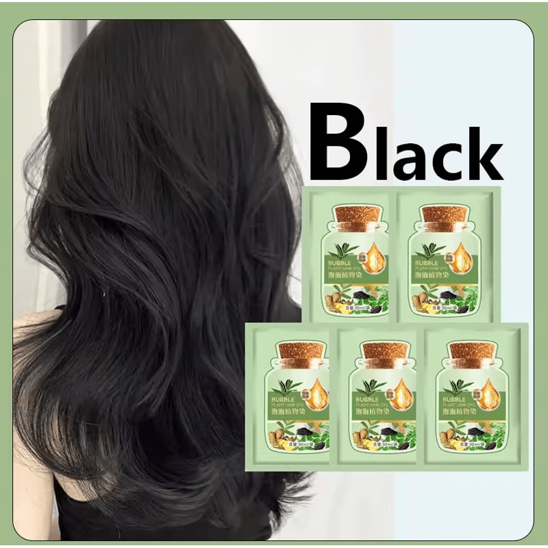 Pure Natural Herbal Hair Dye Shampoo 5Minute NonIrritating Hair Color Change Repair 7