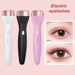 portable 5d heating curling electric eyelash curler – 3-mode heated lash perm makeup tool