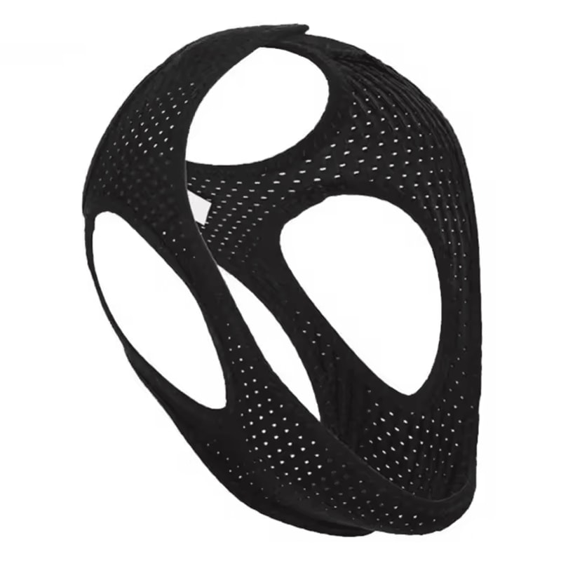 AntiSnoring Chin Strap Device Adjustable Breathable Snore Stopper With Lower Jaw Support 6