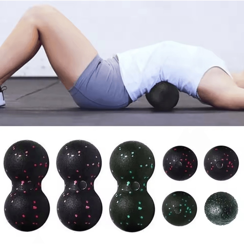 EPP 8 Cm Peanut Body Massage Ball HighDensity Myofascia Fitness Pain Relief Tool 0