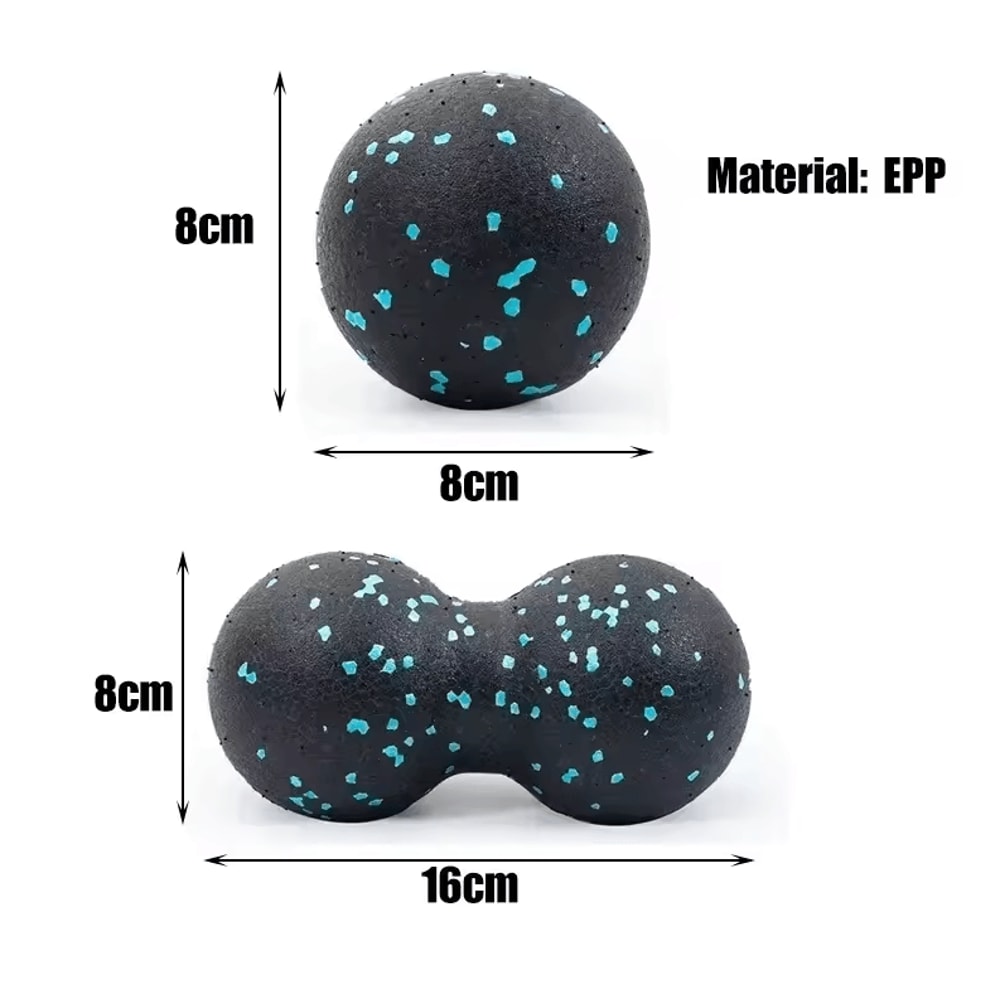 EPP 8 Cm Peanut Body Massage Ball HighDensity Myofascia Fitness Pain Relief Tool 3