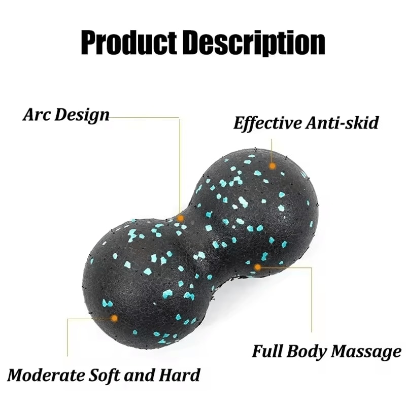 EPP 8 Cm Peanut Body Massage Ball HighDensity Myofascia Fitness Pain Relief Tool 4