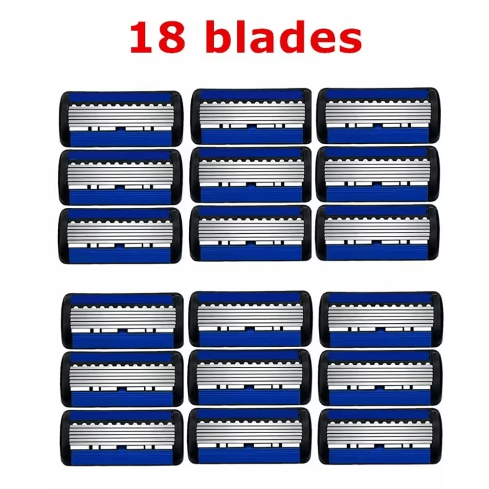 Classic 6Edge Safety Razor Manual Shaver With 27 Replacement Blades For Mens Womens Hair Removal 9