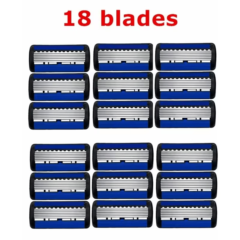 Classic 6Edge Safety Razor Manual Shaver With 27 Replacement Blades For Mens Womens Hair Removal 9