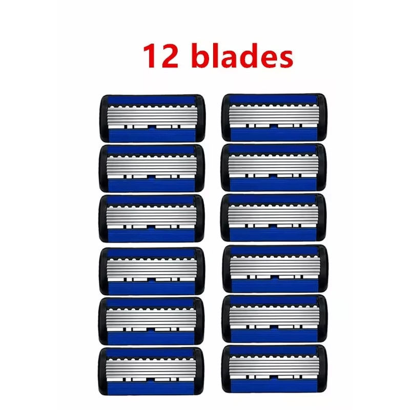 Classic 6Edge Safety Razor Manual Shaver With 27 Replacement Blades For Mens Womens Hair Removal 8