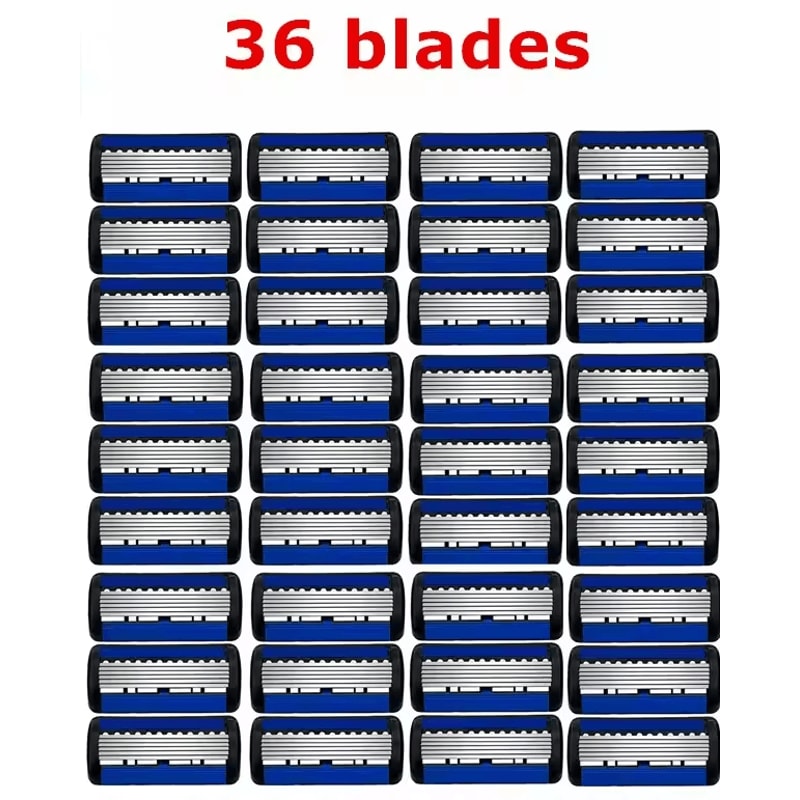 Classic 6Edge Safety Razor Manual Shaver With 27 Replacement Blades For Mens Womens Hair Removal 11