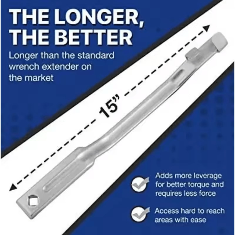 Universal Wrench Extension Tool Adjustable Torque Lever Arm Wrench Extender 4