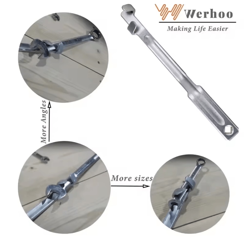 Universal Wrench Extension Tool Adjustable Torque Lever Arm Wrench Extender 3