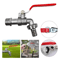 Outdoor Antifreeze Faucet With Spout Zinc Alloy 1234 Inch Garden Washing Machine Tap 0