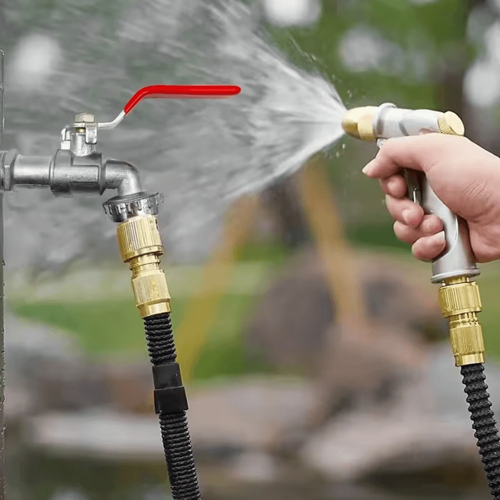 Outdoor Antifreeze Faucet With Spout Zinc Alloy 1234 Inch Garden Washing Machine Tap 1