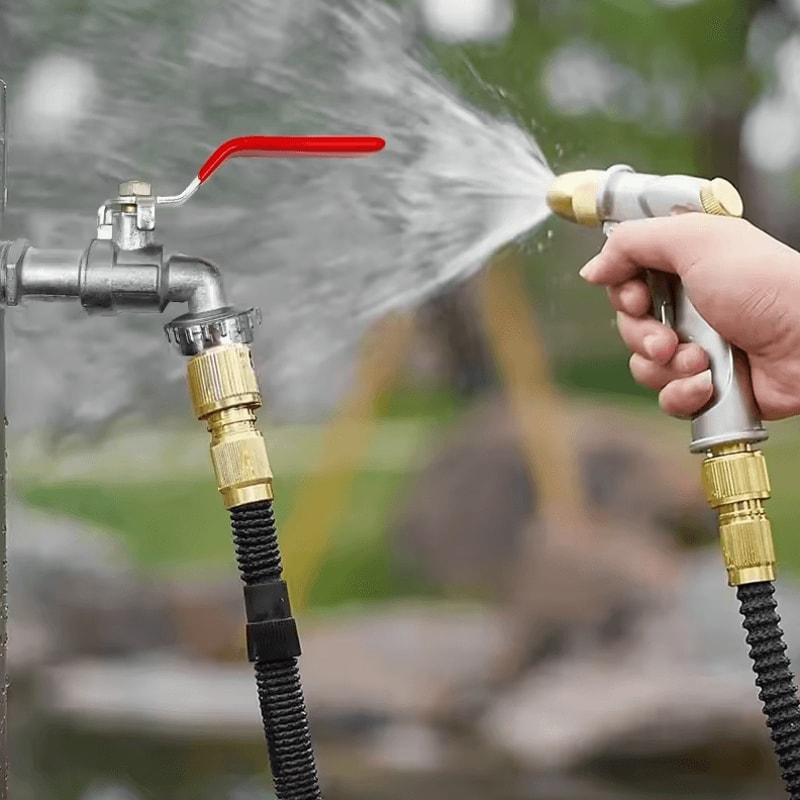 Outdoor Antifreeze Faucet With Spout Zinc Alloy 1234 Inch Garden Washing Machine Tap 1