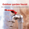 Outdoor Antifreeze Faucet With Spout Zinc Alloy 1234 Inch Garden Washing Machine Tap 3