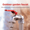 Outdoor Antifreeze Faucet With Spout Zinc Alloy 1234 Inch Garden Washing Machine Tap 3