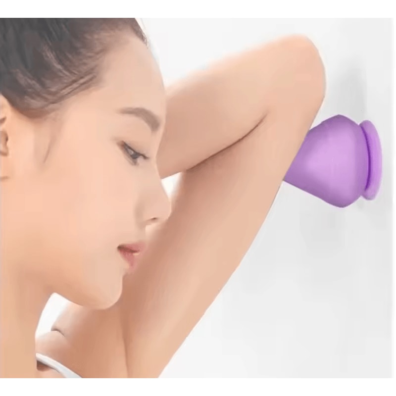 WallMounted Fascia Cone MultiFunction Suction Cup Massager Trigger Point Back Arm Foot Relief 4