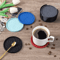 6Piece Silicone Drink Coasters Set With Base Bar Home Office Cup Mats For Tabletop Protection 4