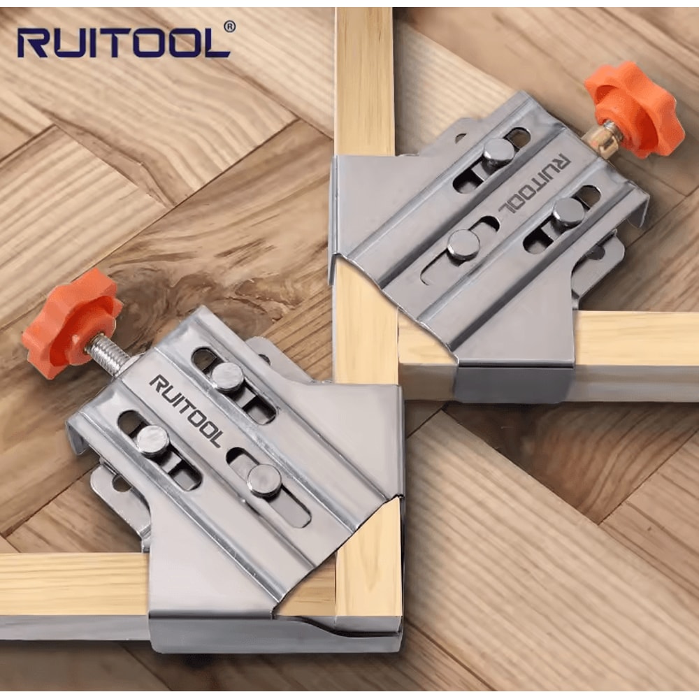 Adjustable Multipurpose Stainless Frame Clamps 90 OpenClosed Woodworking Corner Fixing Clips 0