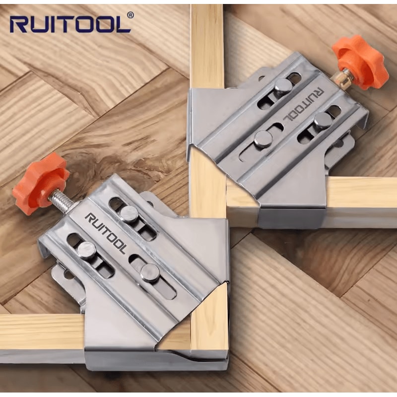 Adjustable Multipurpose Stainless Frame Clamps 90 OpenClosed Woodworking Corner Fixing Clips 0