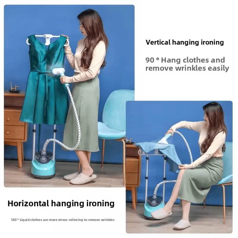 EU Handheld DoubleRod Garment Steamer FastHeating Vertical Clothes Steaming Iron 1