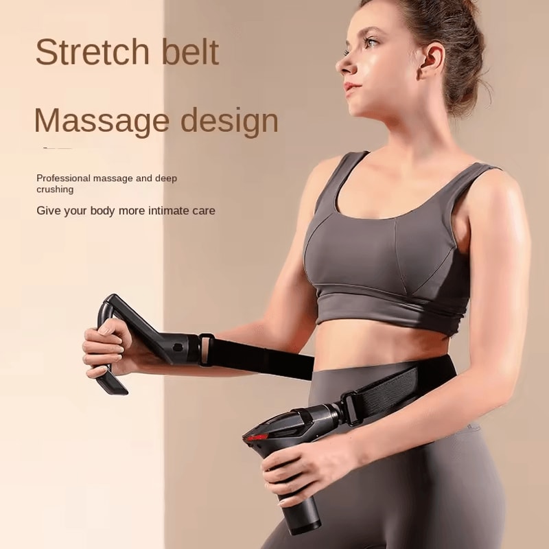 Hot Selling Multifunctional LongHandle Massage Gun Deep Tissue Percussion Body Electric Massager 1