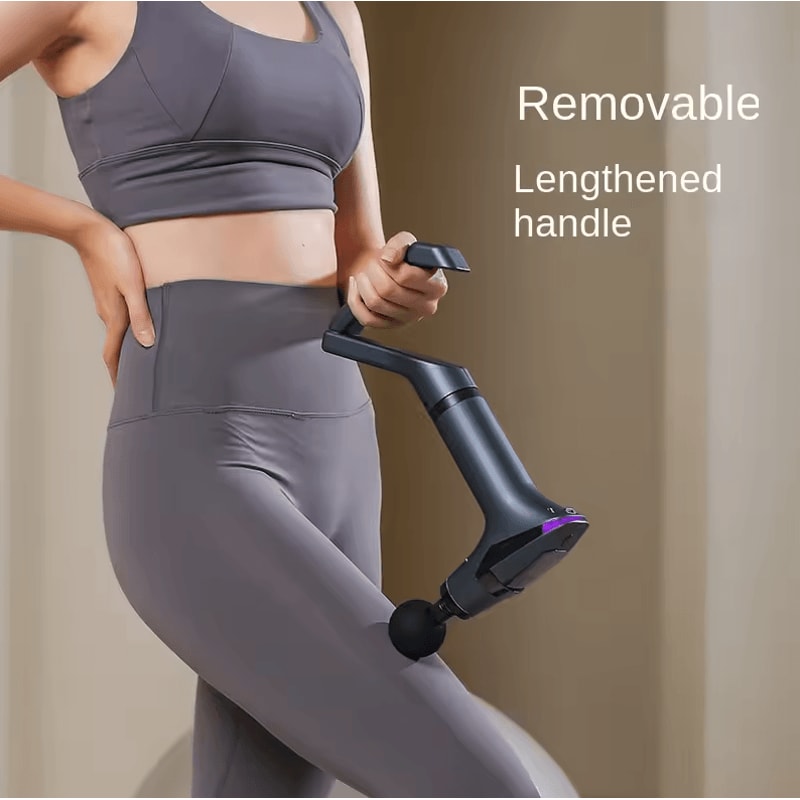 Hot Selling Multifunctional LongHandle Massage Gun Deep Tissue Percussion Body Electric Massager 2