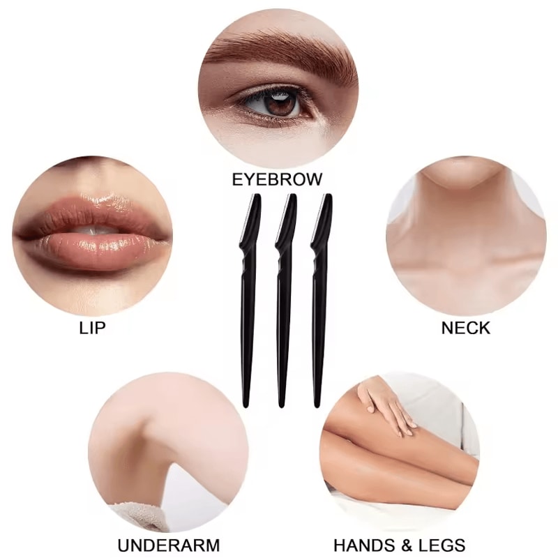 40Piece Eyebrow Trimmer Makeup Beauty Tools Set Safe Razor Blades For Face Body Hair Removal 2