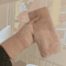 Solid Color Plush Woolen Knitted Touch Screen Half Finger Gloves Autumn Winter Warm Luxury Gloves 9