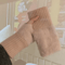 Solid Color Plush Woolen Knitted Touch Screen Half Finger Gloves Autumn Winter Warm Luxury Gloves 9
