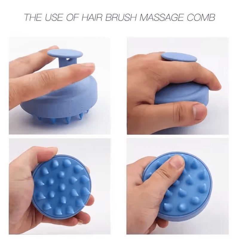 Silicone Shampoo Brush Head Scalp Massage Comb Hair Washing Comb Body Massage Brush Bath Shower Bru 2