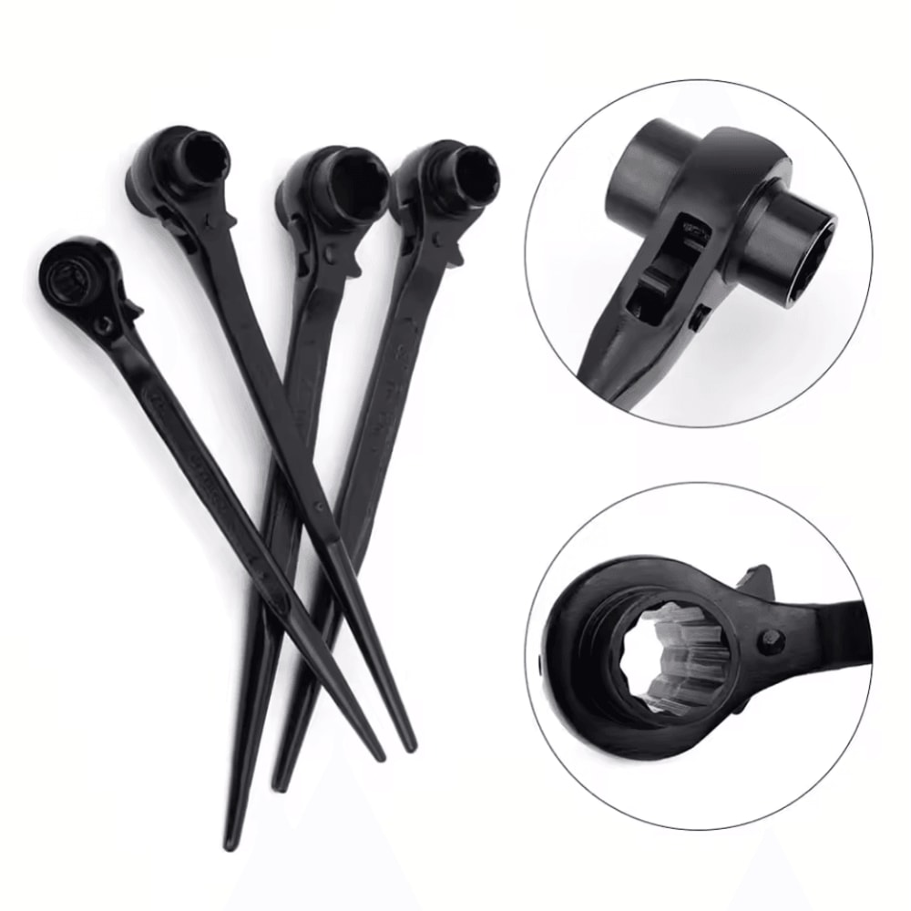 3032 Mm Hexagon Ratchet Spanner IndustrialGrade Bidirectional Multifunction Socket Wrench 1