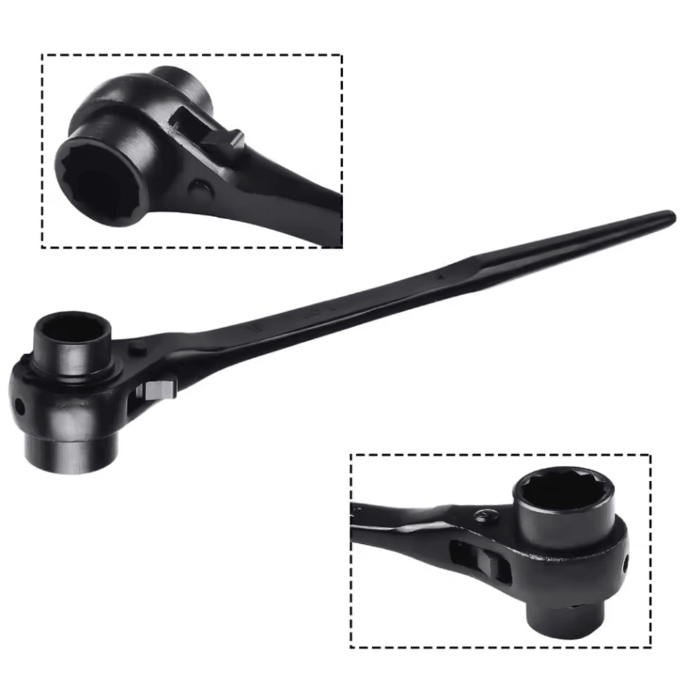 3032 Mm Hexagon Ratchet Spanner IndustrialGrade Bidirectional Multifunction Socket Wrench 3