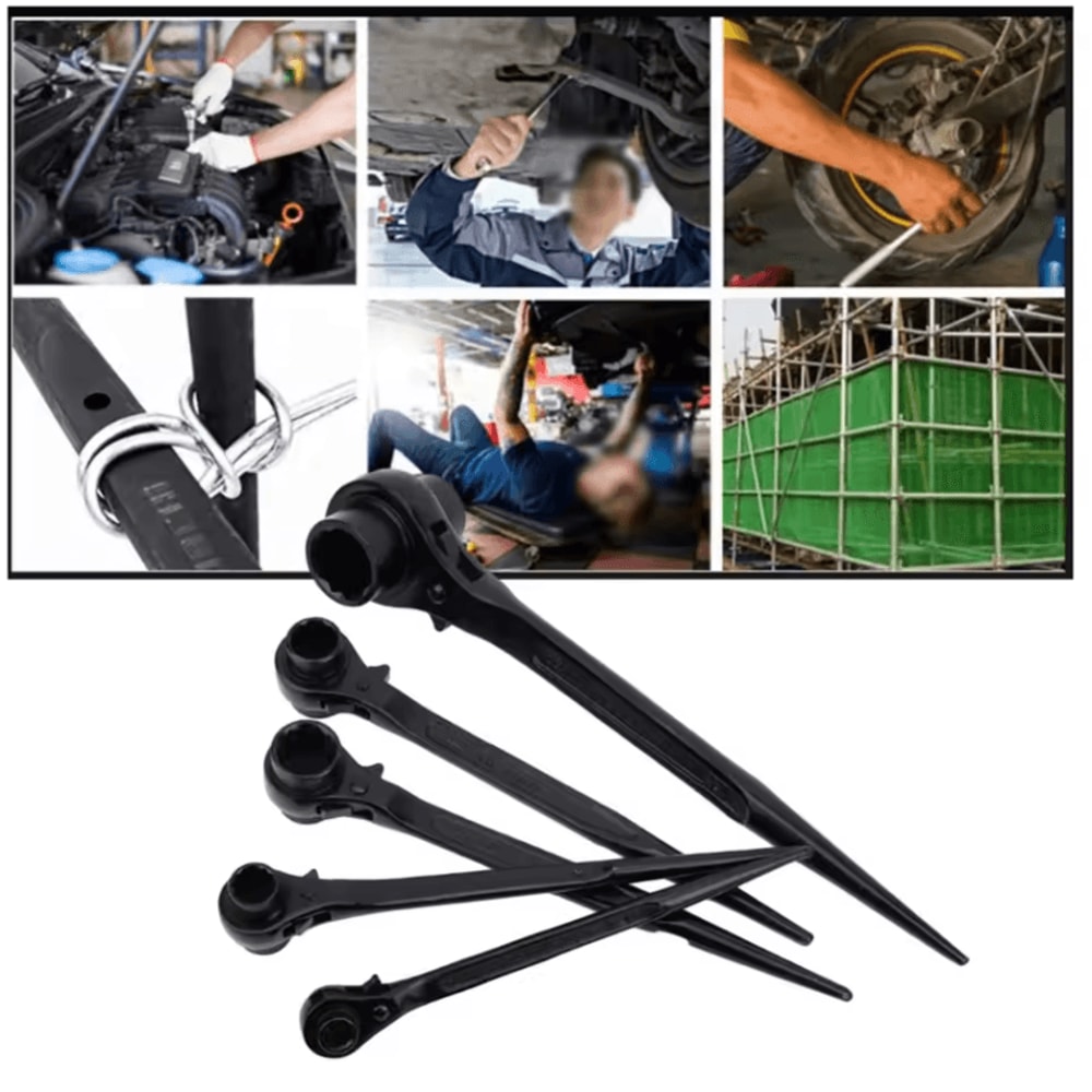 3032 Mm Hexagon Ratchet Spanner IndustrialGrade Bidirectional Multifunction Socket Wrench 5