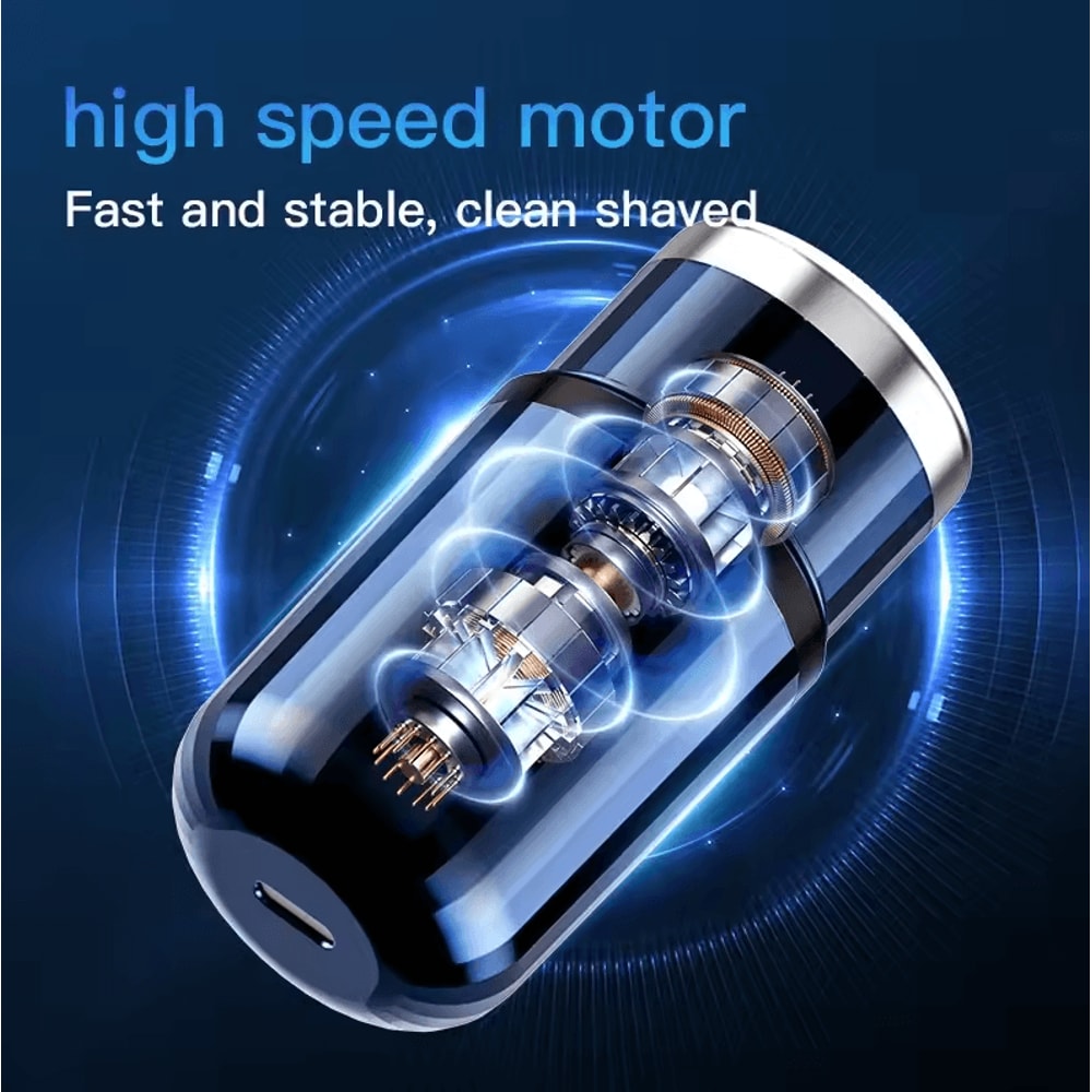 Rechargeable Washable Portable Electric Razor Mini Digital Display Shaver For Men Outdoor Travel 3