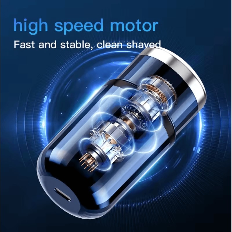 Rechargeable Washable Portable Electric Razor Mini Digital Display Shaver For Men Outdoor Travel 3