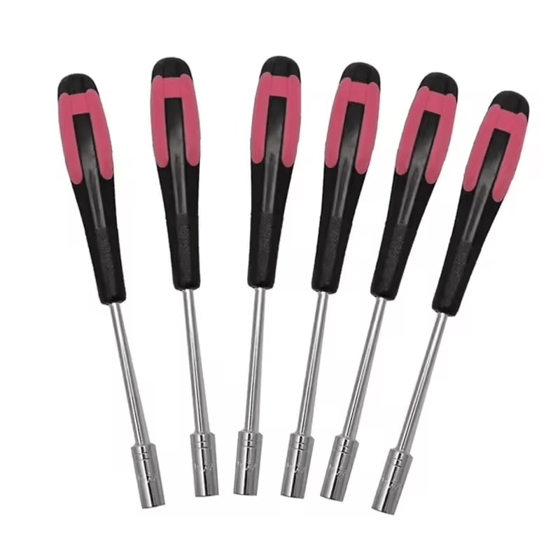 HighQuality Hexagon Screwdriver Nut Driver Set Magnetic Socket Wrench Outer Hexagon Socket Tools 0