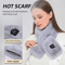 Plush USB Heated Scarf For Winter Faux Fur Heated Neck Warmer Washable Unisex 1