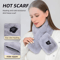 Plush USB Heated Scarf For Winter Faux Fur Heated Neck Warmer Washable Unisex 1