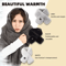 Plush USB Heated Scarf For Winter Faux Fur Heated Neck Warmer Washable Unisex 4