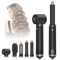 5in1 Ionic Hot Air Brush Styler Hair Dryer Brush With Detachable Heads For Curling Straightening 0