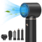 5in1 Ionic Hot Air Brush Styler Hair Dryer Brush With Detachable Heads For Curling Straightening 5