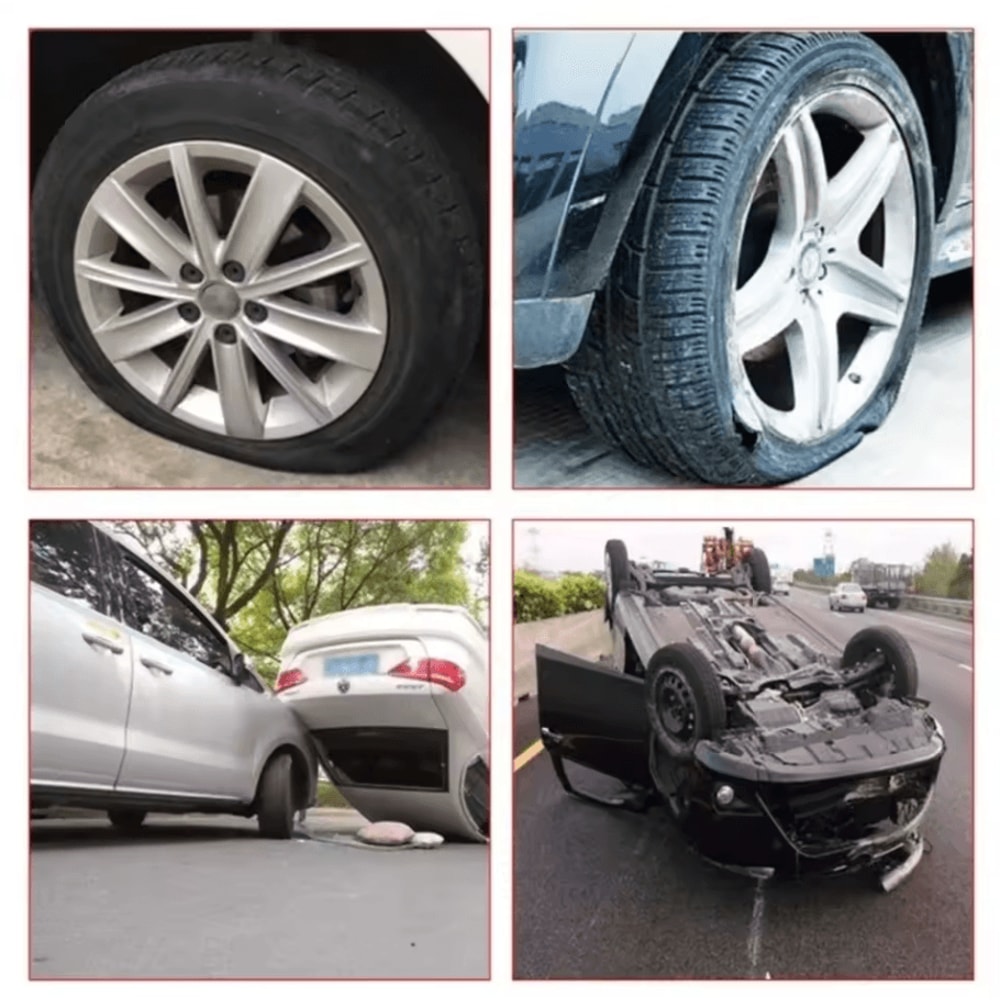 High Precision Silver Dial Tire Pressure Gauge Car Tire Pressure Monitor Tool With Air Pump Gun Co 1