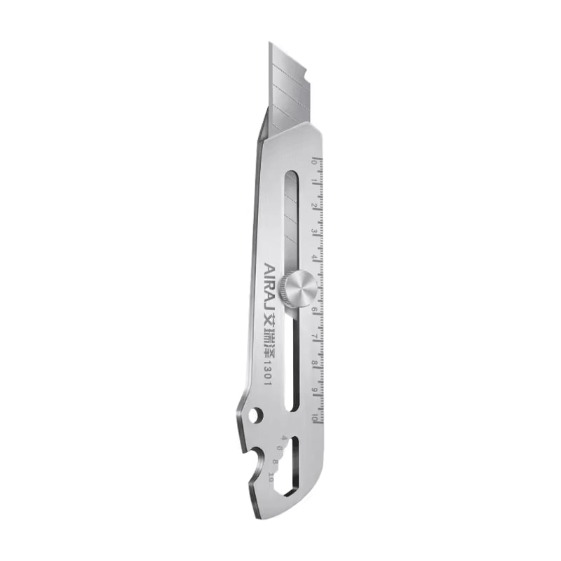 Multifunctional Utility Knife Tool 6in1 Stainless Steel All Purpose Cutter With Bottle Opener Rule 6