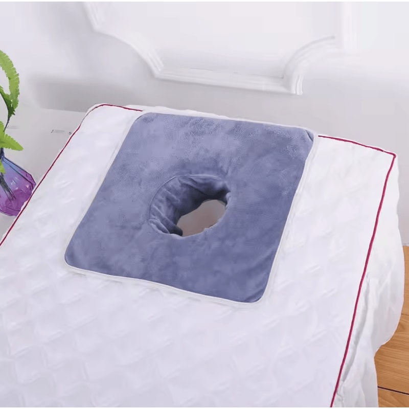 Thickened Beauty SPA Massage Table Face Towel With Hole Salon Hotel Spa Linen 14 By 14in 6