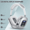 Wireless Bluetooth Touch Headphones With Digital Display HeadMounted Noise Cancellation Earphones 0