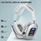 Wireless Bluetooth Touch Headphones With Digital Display HeadMounted Noise Cancellation Earphones 0